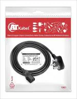 ATKABEL 2 mtr 3 Pin Power Cord/Cable Power Cable (Computer Desktop PC, Laser Printer, Scanner, PC Monitor, TV, Speakers, projectors, HDTV, or LED Monitor.SMPS ) Black