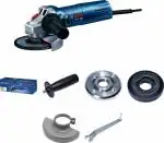 Bosch GWS 900-125 S Heavy Duty Electric Angle Grinder, 900W, M14, 11,000 rpm, Variable Speed, Lockable Switch, Restart Protection, 1.9 kg +4 Bosch Accessories, 1 Year Warranty