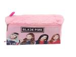 SAMVARDHAN Black Pink Furr Pouch Pencil Box/Pencil Zipper Pouch/Organizer Student Holder for Kids Girls Boys (Pack of 1)