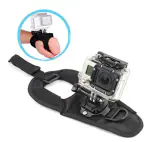 Tech Gear 360 Degree Rotation Glove Style Band Wrist Strap Mount Strip Belt for GOPRO Hero 6/5/ 5 Session/ 4 Session/ 4/3+/ 3/2/ 1, Xiaoyi and Other Action Cameras, with Long Handle Screw