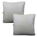Able Classic Cross Comphy Pillow Square Cushion Grey for Mercedes-Benz-S-Class S63 Set of 2 Pcs
