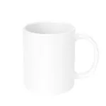 NH10 DESIGNS White Plain Ceramic Coffee Mug (Pack of 1) with Glossy Finish Milk Tea Cups for Birthaday Gift, Girls, Boys, Bro, Sis (Microwave Safe 350ml Each Coffee Mugs) PLWMV PK1