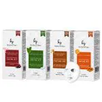 Herbs & Pure Cleanup Facial Kit,All Type of Skin Solution for men & women,|6 Steps Skin Care/Salon Style Glow Set,|Free Magic Sheet Mask and Disposable Head Cap|No Parabens or sulphates, 60 gm ( Pack of 4 )