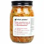 Urban Platter Sauerkraut Original Pickled Probiotic Cabbage with Carrot, 450g