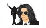 Divinedesigns Multicolor Vinyl Michael Jackson Sticker - 31 X 22 Inch