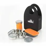 CARE WELL Wellcare Carewell Royal Pro 3 Container with Small Plastic Box & Plastic Bottle (Black, 1000 ml), m