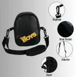 BAGSTRAPP The Boy Print Black Colour Unisex Sling Bag/Cross body bag/Pouch bag/Messenger Bag