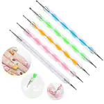 Grace & Elegance 5 pc 2 Way Dotting Pen Tool Nail Art Tip Dot Paint Manicure kit