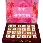 Expelite First Wedding Anniversary Gift For Wife - 24 pc Anniversary Chocolates for Lover Bars (450 g)