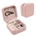 ZURU BUNCH Small jewellery Boxe for Women's Girls Rings, Earrings, Necklaces, Wedding Bridesmaid Bachelorette Gifts Mini jewellery Case for Travel jewellery Storage Box (Pack of 1)