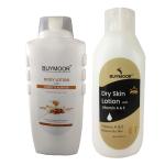 BUYMOOR Honey And Almond & Dry Skin With Vitamin A & E Deep Nourishing Skin Brightening Body Lotion Men & Women 1300 Ml(Pack Of 2) .