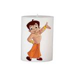Floish Decor Premium Printed Cartoon (Chota Bheem) 3x4 Inches Pillar Candle | Cartoon Candle | Candle for Kids | Home Decor Candle | Candle Gift Set (1 Pc)