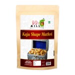90's MILL Masala Kaju Shape Mathri Matthi | Kaju Shape Matthi Puri | Tea Time Snack Puri Kaju Mathri | Made In Groundnut oil Crispy Ready to Eat Healthy Minnies Mathi Mathri Snack-900g*1Pack
