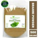 Shudh Online Organic Brahmi Powder (500g) / Bacopa Monnieri for Hair Growth, Eating, Memory, Kids (Bramini / Brahmi / Bhrami / Bharmi)