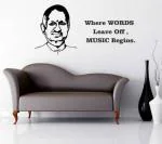 Customscart Ilayaraja Music Quotes Large Self Adhesive Sticker100 cm