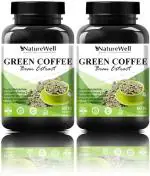 Naturewell Green Coffee Bean Extract 800Mg For Weight Loss Capsule, 60 Capsules Each (Pack Of 2)