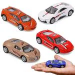 Zyamalox Little Toys Multicolor Abs, Plastic and Metal Pull Back Model Die Cast Cars Pack of 5