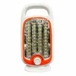 Smuf DP High Bright Heavy Rotating Switch 4 Hours Long Battery Backup Emergency Light (Red, White)