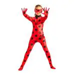 Vritraz Kids Ladybug 3D Superhero Cosplay Bodysuit - M