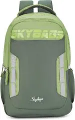 Skybags Voxel | 22L | Casual Backpack | Polyester | Green