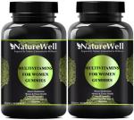Naturewell Multivitamin Gummies For Women, 30 Gummies Each (Pack Of 2)