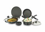 Sowbaghya 7 pcs Nonstick Gift Set (Dosa Tawa, Fry Pan, Kadai with Lid, Saucepan with Lid and Tadka Pan) with 2.6mm Thickness