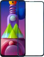 KWINE CASE Black Tempered Glass Screen Guard For Samsung Galaxy M51