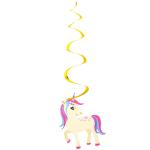 Hippity Hop Multicolor Hanging Swirl Decorations