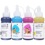 REFFLO 70ml BT5000 BT6000 Premium Compatible Ink For Brother Ink Tank Printers T220 T420W T520W T820DW T920DW CMYK Set