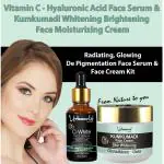 Urbaano Herbal Brightening Skin Combo Face Cream & Serum Vitamin C, Glutathione & Kojic Acid