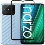 SM Styles Edge To Edge Tempered Glass for Realme Narzo 50A (Pack of 1)