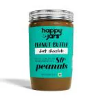 Happy Jars Dark Chocolate Peanut Butter Real Chocolate, Very Low Sugar, Vegan - 290g