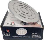 K.A.S Round Maze Shower Head S. S304 Parts Brass, Ptfe, Ss. 304 Nozzle Silicone Shower Head | Strong & Durable Mist spray patterns Bathroom Shower