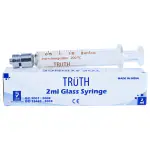 Truth Laboratory Interchangeable Glass Syringe Metal Luer Lock Tip 2ml (Pack of 1)