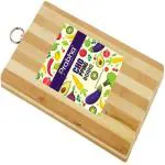 Prabha Large Natural Bamboo Wood Chopping Cutting Board For Kitchen Vegetables, Chopper Board, Fruits & Cheese, Bpa Free, Eco-Friendly, Anti-Microbial, Size: 38 Cm