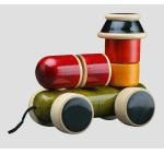 Folktales Wood Handmade Wooden Engine Stacker toy 18 to 36 M