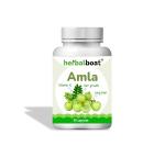 HERBALBOAT Herbs Amla Capsules (100% Pure Ayurvedic)| Indian Gooseberry | Best Antioxidant | Rich in Vitamin C | 60 Capsules Pack of 1