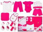 VParents Bitsy New Born Baby Gift Set (Pack of 13) (Pink)