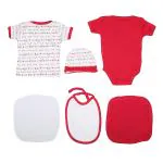 VParents Honey Punch New Born Baby Gift Set (Pink, Pack of 6)