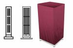 The Furnishing Tree Polyester Crompton Optimus Neo 27 L Tower Air Cooler Cover Maroon