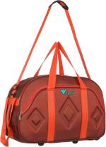 FEDRA Red Polyester Strolley Duffel Bag - 40 L