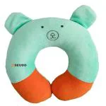 Pseudo Baby Soft Neck Supporting Pillow for Head Shaping Baby (0-18 Month) Green pack of 1