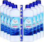 WASH SECRET Liquid Detergent 1 l bottle (Pack Of 8) For Front Load Top Load Washing Machine