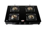 Hornbills Premium PNG Mild Steel Square Pan Support Automatic 3 Burner Gas Stove