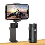 Portronics Mobot Clip 360 Degree Mobile Phone Holder with Adjustable Viewing Angles, Pocket & Travel Friendly,Compatible with 4.5 to 6.9 inch Smartphones(Black)