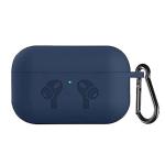 Antonia Navy Blue Silicon Case Cover For AirPods Pro