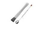 Olrada 11Inch Stainless Steel Muddler and Cocktail Mixing Spoon Professional Home Bar Tool Set