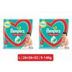 Pampers Happy Skin Pants Value Pack - L (26+26 Pieces)