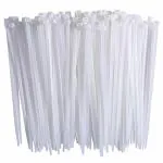 AASONS Pack Of 100pcs White Cable Zip Ties Heavy Duty, Premium Plastic Wire Ties With High Tensile Strength, Self-Locking, Nylon Tie Wraps, UV Resistant For Indoor And Outdoor Use (150mm x 2.5mm)