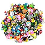 YellowCult Shoe Jibit Charms Croc Pack Of 4, 5, 8, 10, 12, 15, 16, 20, 24, 25, 40, 50 (No Duplicates) Different Characters Used to Decorate Clogs Shoes for Rounded Holes Charms For Shoes